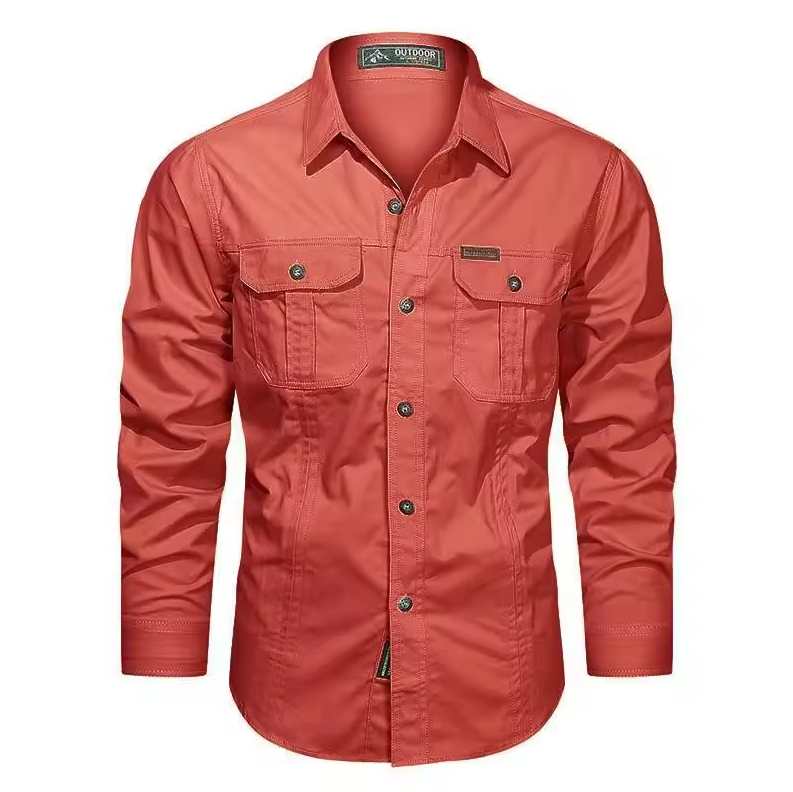 New Autumn Solid Color Casual Sleeve Shirt