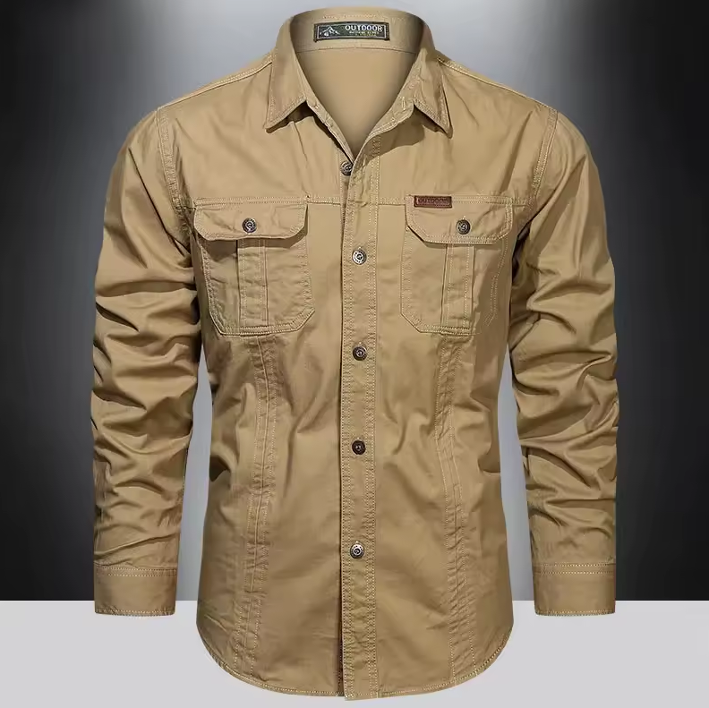 New Autumn Solid Color Casual Sleeve Shirt