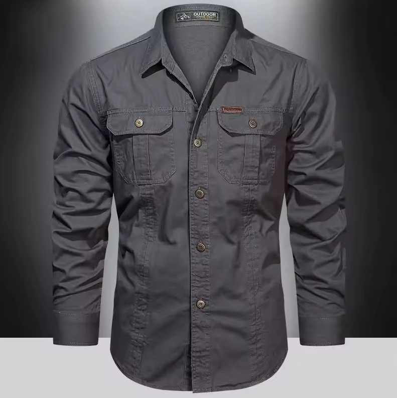 New Autumn Solid Color Casual Sleeve Shirt