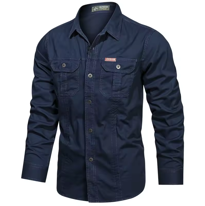 New Autumn Solid Color Casual Sleeve Shirt