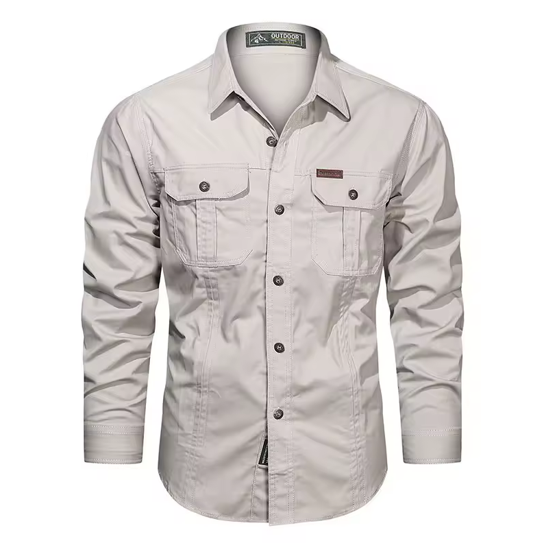 New Autumn Solid Color Casual Sleeve Shirt