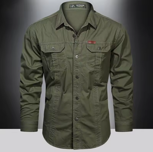 New Autumn Solid Color Casual Sleeve Shirt