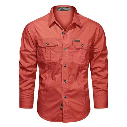 New Autumn Solid Color Casual Sleeve Shirt