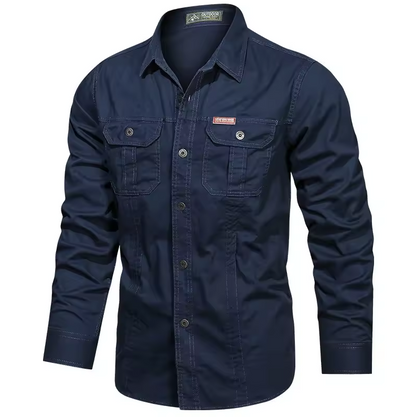 New Autumn Solid Color Casual Sleeve Shirt